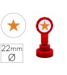 SELLO ARTLINE EMOTICONO ESTRELLA COLOR ORO 22 MM DIAMETRO