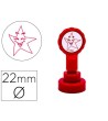SELLO ARTLINE EMOTICONO ESTRELLA COLOR ROJO 22 MM DIAMETRO