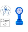 SELLO ARTLINE EMOTICONO ESTRELLA TRISTE COLOR AZUL 22 MM DIAMETRO