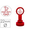 SELLO ARTLINE EMOTICONO EXCELENTE COLOR ROJO 22 MM DIAMETRO