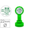 SELLO ARTLINE EMOTICONO MUY BIEN COLOR VERDE 22 MM DIAMETRO