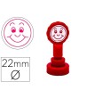 SELLO ARTLINE EMOTICONO SONRISA COLOR ROJO 22 MM DIAMETRO