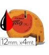 CINTA DYMO 12MMX4MT -NEGRO/ROJO COSMICO PARA MAQUINA LETRATAG