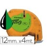 CINTA DYMO 12MMX4MT -NEGRO/VERDE ACIDO PARA MAQUINA LETRATAG
