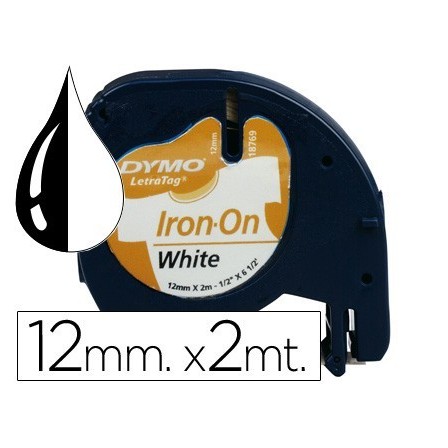 CINTA DYMO 12MM PARA ROPA MAQUINA LETRATAG