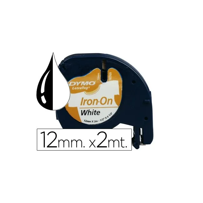 CINTA DYMO 12MM PARA ROPA MAQUINA LETRATAG