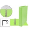 CARPETA LIDERPAPEL 4 ANILLAS 40 MM REDONDAS PLASTICO FOLIO COLOR VE...
