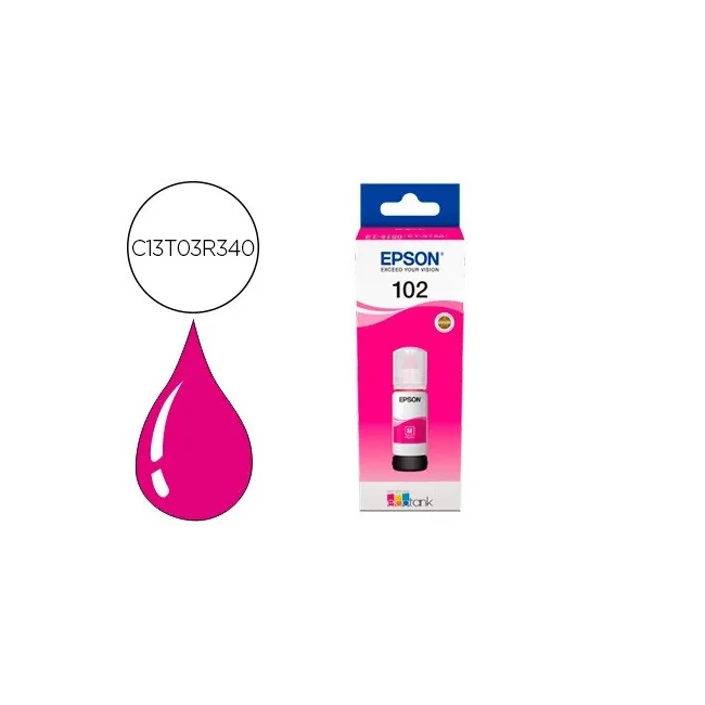 TINTA EPSON ECOTANK 102 ET-2700 / 2750 / 3700 / 3750 / 4750 BOTE DE...