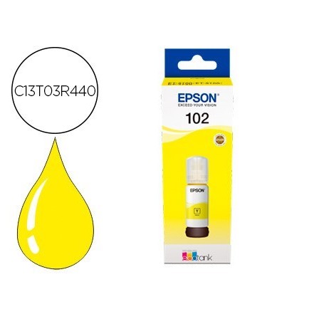 TINTA EPSON ECOTANK 102 ET-2700 / 2750 / 3700 / 3750 / 4750 BOTE DE...