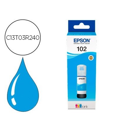 TINTA EPSON ECOTANK 102 ET-2700 / 2750 / 3700 / 3750 / 4750 BOTE DE...