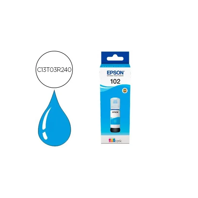TINTA EPSON ECOTANK 102 ET-2700 / 2750 / 3700 / 3750 / 4750 BOTE DE...