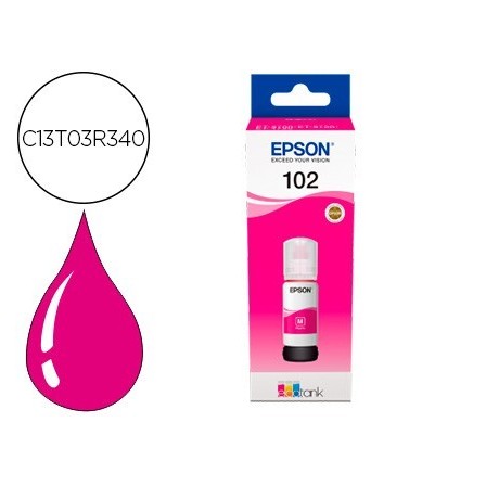TINTA EPSON ECOTANK 102 ET-2700 / 2750 / 3700 / 3750 / 4750 BOTE DE...