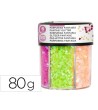PURPURINA FANTASIA LIDERPAPEL CORAZON Y ESTRELLA COLORES NEON BOTE ...