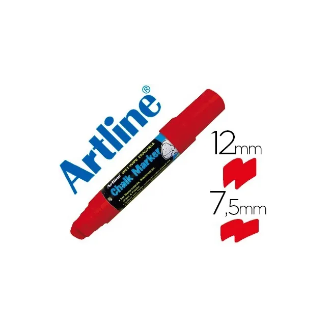 ROTULADOR ARTLINE PIZARRA VERDE NEGRA EPW-12 MM COLOR ROJO