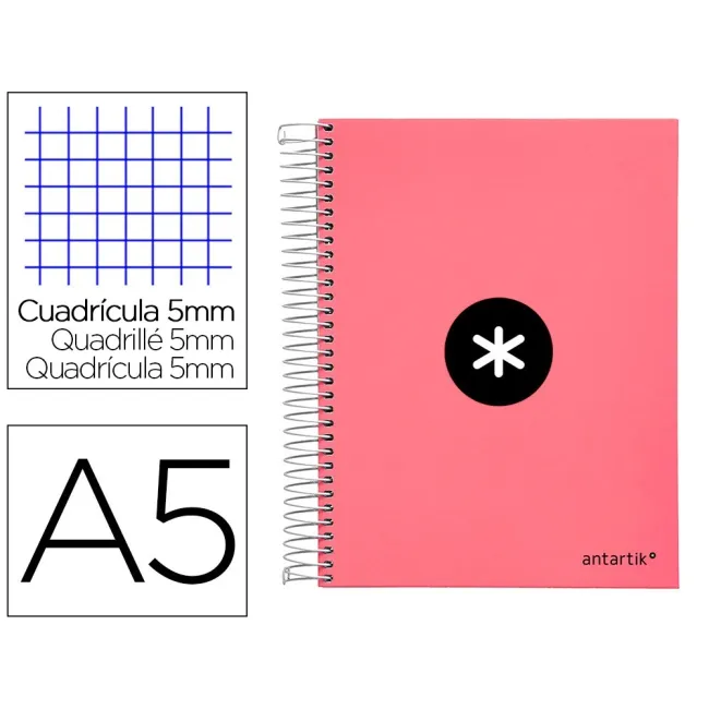 CUADERNO ESPIRAL LIDERPAPEL A5 MICRO ANTARTIK TAPA FORRADA120H 100 ...