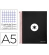 CUADERNO ESPIRAL LIDERPAPEL A5 MICRO ANTARTIK TAPA FORRADA 120H 100...