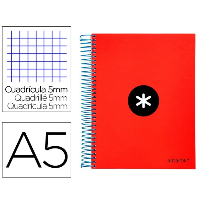 CUADERNO ESPIRAL LIDERPAPEL A5 MICRO ANTARTIK TAPA FORRADA 120H 100...
