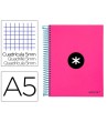 CUADERNO ESPIRAL LIDERPAPEL A5 MICRO ANTARTIK TAPA FORRADA 120H 100...