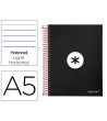 CUADERNO ESPIRAL LIDERPAPEL A5 MICRO ANTARTIK TAPA FORRADA 120H 100...