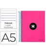 CUADERNO ESPIRAL LIDERPAPEL A5 MICRO ANTARTIK TAPA FORRADA 120H 100...