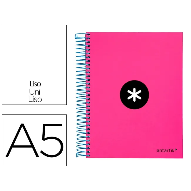 CUADERNO ESPIRAL LIDERPAPEL A5 MICRO ANTARTIK TAPA FORRADA 120H 100...