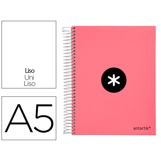 CUADERNO ESPIRAL LIDERPAPEL A5 MICRO ANTARTIK TAPA FORRADA120H 100 ...