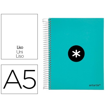 CUADERNO ESPIRAL LIDERPAPEL A5 MICRO ANTARTIK TAPA FORRADA120H 100 ...