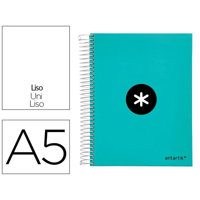 CUADERNO ESPIRAL LIDERPAPEL A5 MICRO ANTARTIK TAPA FORRADA120H 100 ...