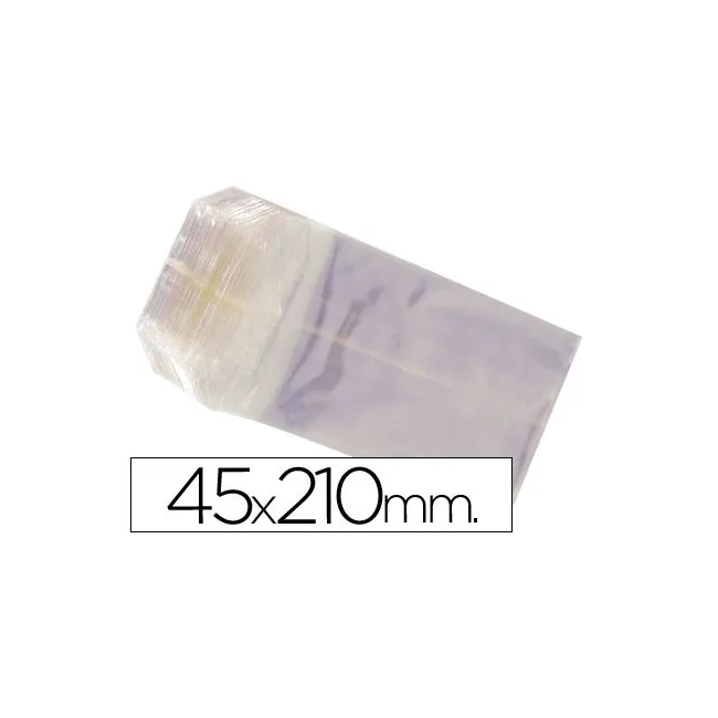 BOLSAS CELOFAN 45X210 MM -PAQUETE 100