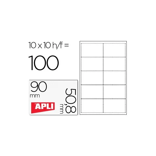 TARJETA DE VISITA APLI MICROPERFORADA 200 GRS ACABADO MATE 90X50,8 ...