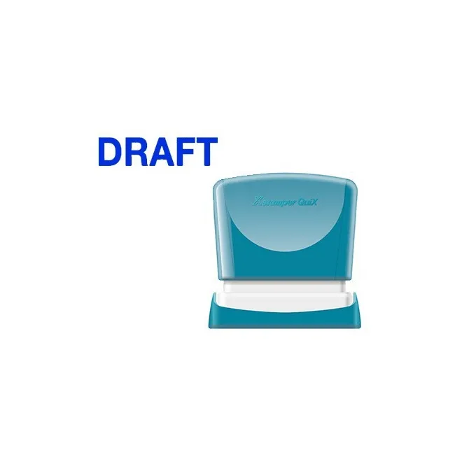 SELLO X-STAMPER QUIX PERSONALIZABLE COLOR AZUL MEDIDAS 11X40 MM Q-10