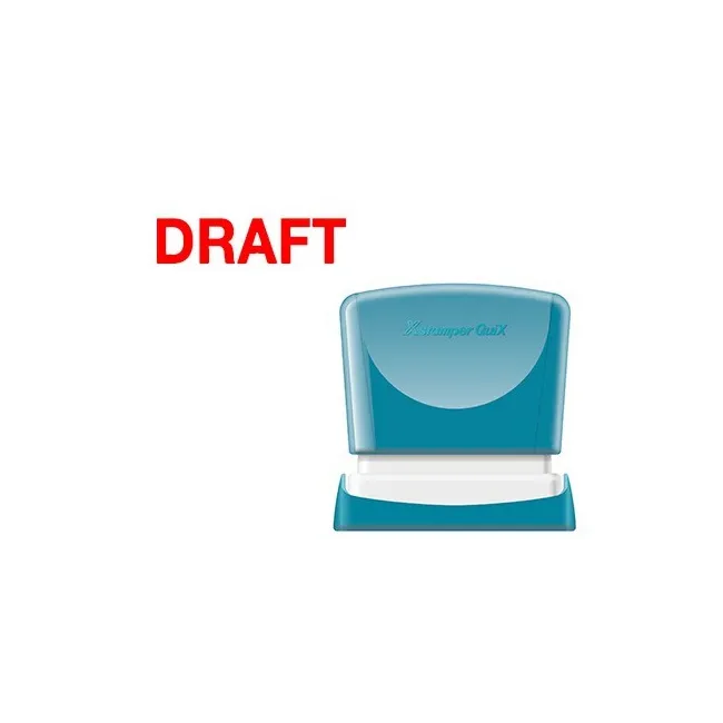 SELLO X-STAMPER QUIX PERSONALIZABLE COLOR ROJO MEDIDAS 11X40 MM Q-10