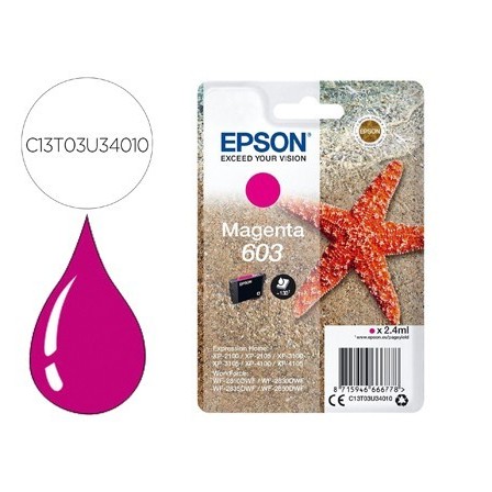 INK-JET EPSON 603 XP-2100 / 2105 / 3100 / 4100 / WF-2810 / 2830 / 2...