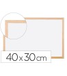 PIZARRA BLANCA Q-CONNECT MELAMINA MARCO DE MADERA 40X30 CM