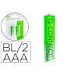 PILA Q-CONNECT ALCALINA AAA RECARGABLE BLISTER DE 2 UNIDADES