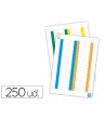 TIRA DE PAPEL PARA VISORES PACK DE 250 ETIQUETAS