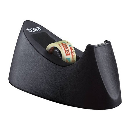 PORTARROLLO SOBREMESA TESA PLASTICO EASY CUT CURVE NEGRO PARA CINTA...