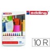 ROTULADOR EDDING PUNTA FIBRA 1200 CAJA DE 10 ROTULADORES PUNTA REDO...