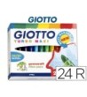 ROTULADOR GIOTTO TURBO-MAXI CAJA DE 24 COLORES LAVABLES CON PUNTA B...