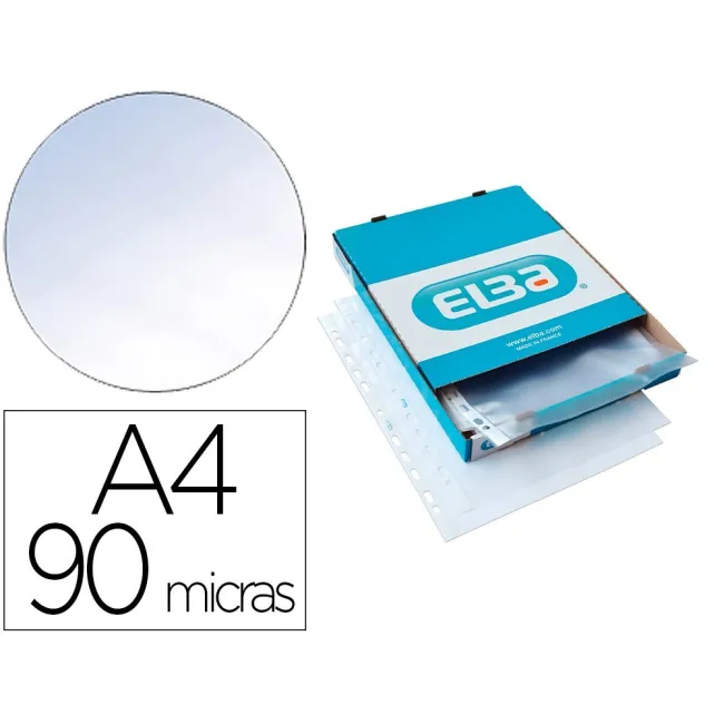 FUNDA MULTITALADRO ELBA STANDARD DIN A4 90 MICRAS PIEL NARANJA CAJA...