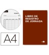 LIBRO LIDERPAPEL REGISTRO DE JORNADA EMPLEADOS A4 10 EMPLEADOS MES ...