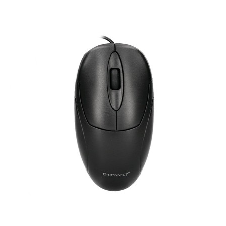 RATON Q-CONNECT OPTICO 800 DPI USB 1,5 GHZ NEGRO