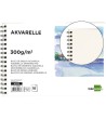 BLOC DIBUJO LIDERPAPEL ACUARELA ESPIRAL 297X210MM 10 HOJAS 300G/M2 ...