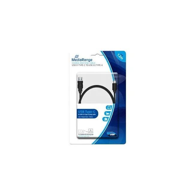 CABLE USB 3.1 TIPO C A USB 3.0 TIPO A MEDIARANGE LONGITUD DEL CABLE...