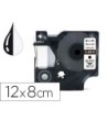 CINTA Q-CONNECT MK-221 BLANCO-NEGRO 9MM LONGITUD 8 MT