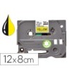CINTA Q-CONNECT TZE-631 AMARILLO-NEGRO 12MM LONGITUD 8 MT