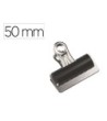 PINZA METALICA Q-CONNECT PALA FIJA 50 MM CAJA DE 10 UNIDADES