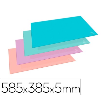 VADE DE SOBREMESA EXACOMPTA AQUAREL CARTON FORRADO COLORES PASTEL S...