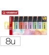 ROTULADOR STABILO BOSS FLUORESCENTE 70 PASTEL ESTUCHE DE 8 UNIDADES...