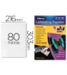 BOLSA DE PLASTIFICAR FELLOWES BRILLO DIN A4 80 MICRAS PACK 25